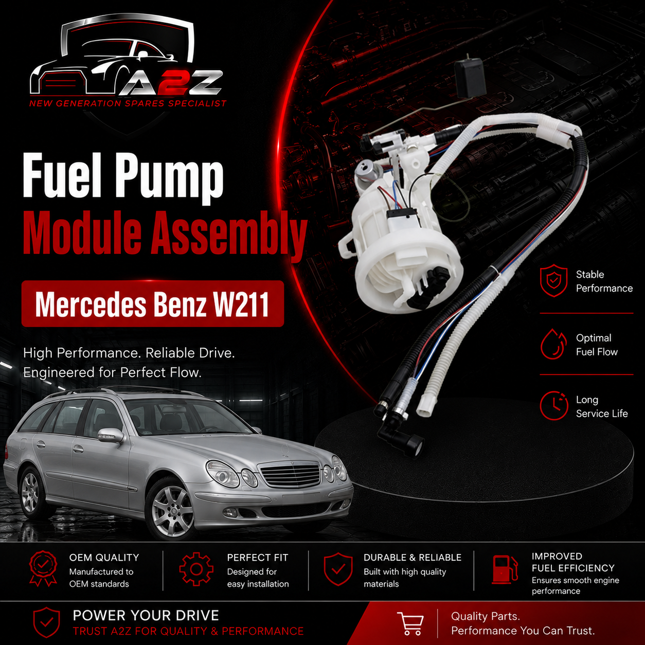 Fuel Pump Module Assembly 2114704094 2114706094 Compatible With Mercedes Benz W211