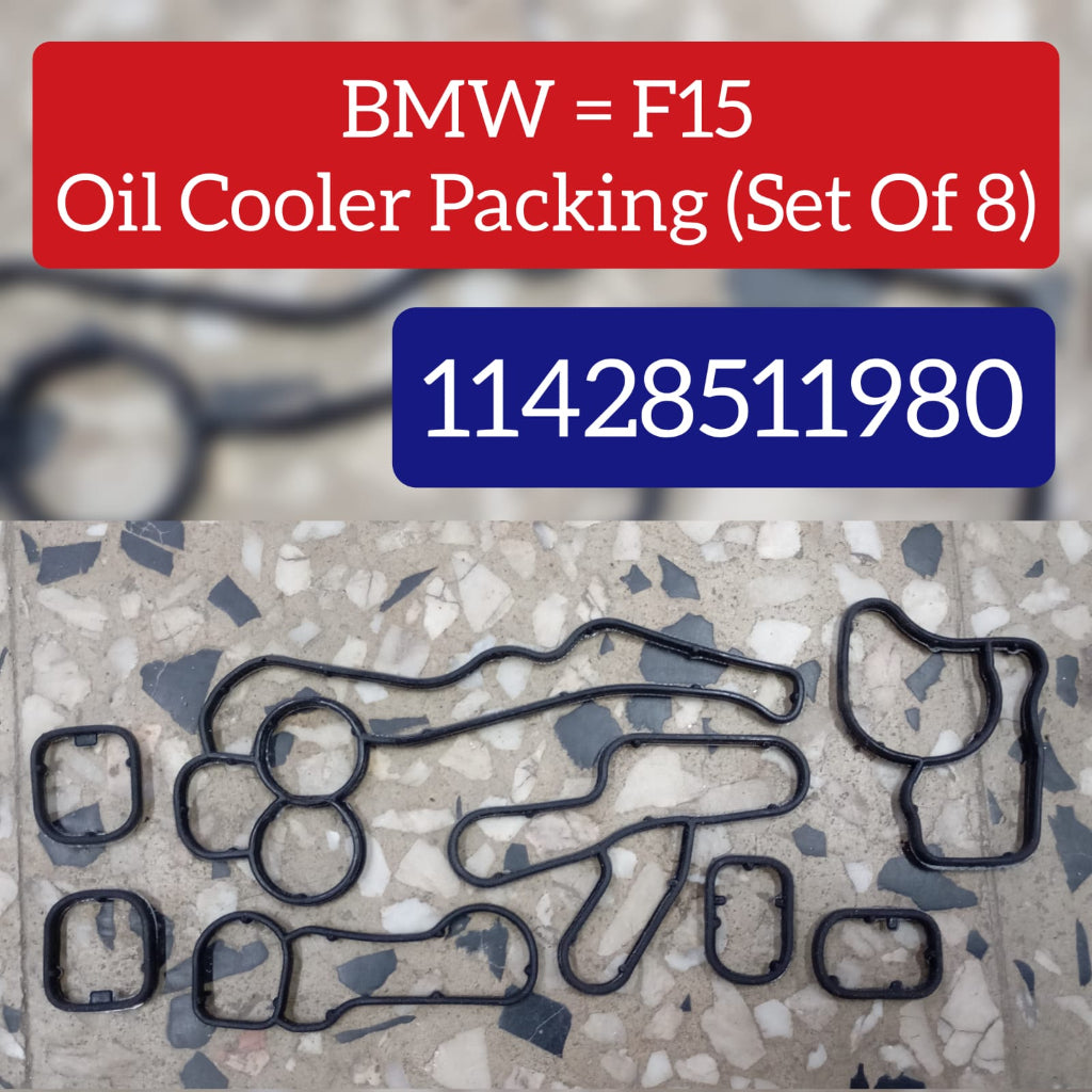 OIL COOLER PACKING (SET OF 8) 367.500/367.280/367.370 11428511980 Compatible With BMW X5 (F15, F85) 6-SERIES Coupe (F13) 6-SERIES Gran Coupe (F06)