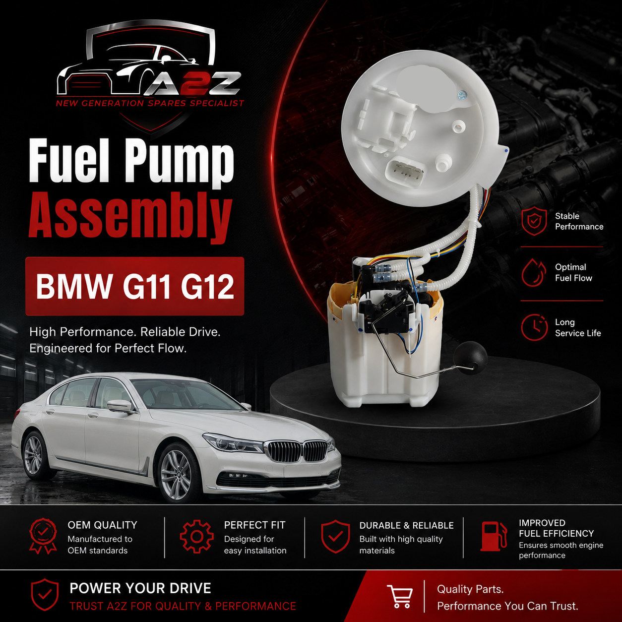 Fuel Pump Assembly 16119468596 Compatible With BMW G11 G12