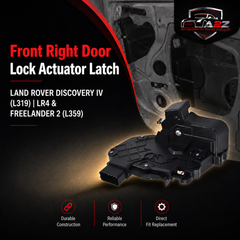 Front Right Door Lock Actuator Latch LR011275 FQJ000204 FQJ000203 FQJ000205 LR072413 LR003436 LR091524 Compatible With LAND ROVER DISCOVERY IV (L319) | LR4 & FREELANDER 2 (L359) | LR2 & RANGE ROVER EVOQUE (L538) & RANGE ROVER SPORT I (L320)