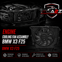 Engine Cooling Fan Assembly 17427593850 Compatible With BMW X3 F25