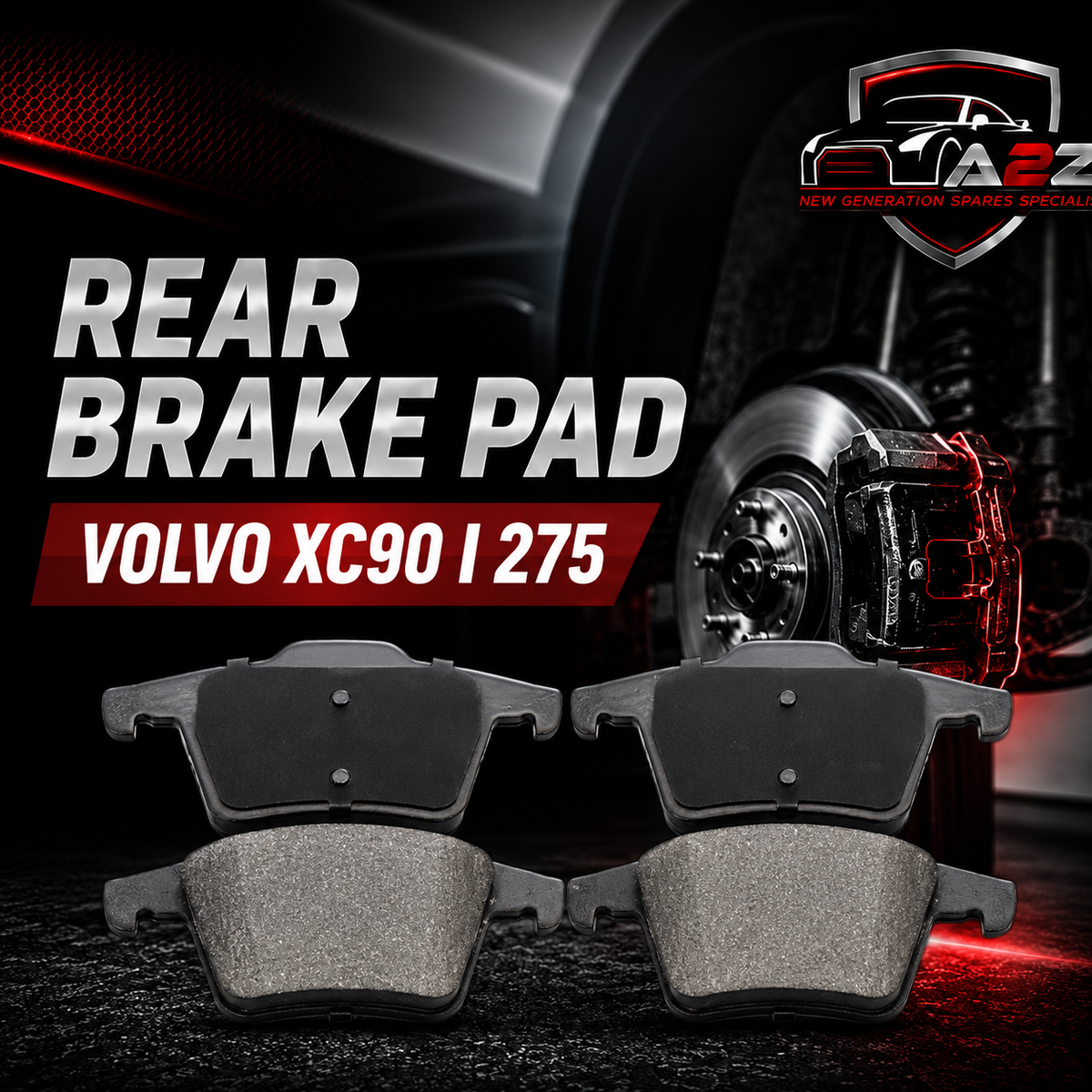 Rear Brake Pad 30793093 2401101 P86019 Compatible With VOLVO XC90 I 275