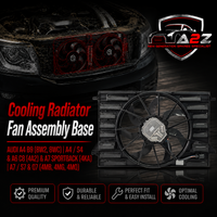 Cooling Radiator Fan Assembly Base 8W0959455M 8W0959455F 8W0959455J Compatible With AUDI A4 B9 (8W2, 8WC) | A4 / S4 & A6 C8 (4A2) & A7 Sportback (4KA) | A7 / S7 & Q7 (4MB, 4MG, 4MQ)