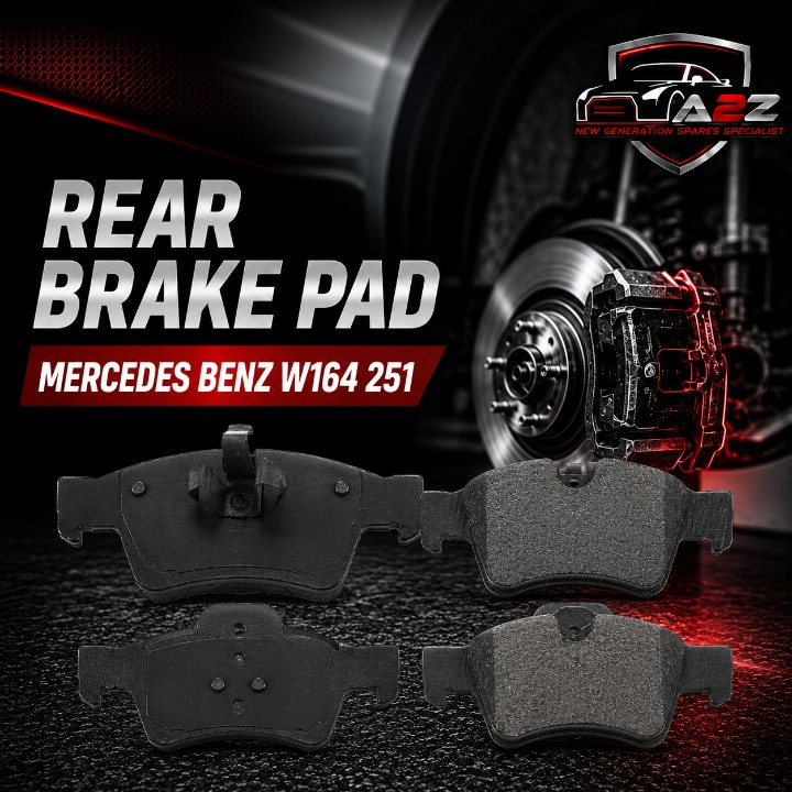 Rear Brake Pad Set 0044205220 Compatible With Mercedes Benz W164 251
