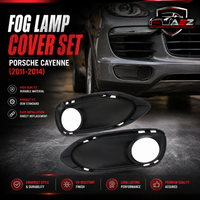 Fog Lamp Cover Set Right 95850509400 & Left 95850509300 Compatible With Porsche Cayenne (2011-2014) Tag No.158