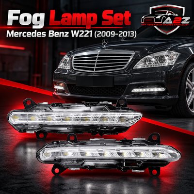 Fog lamp set Left A2218201756 & Right A2218201856 Compatible With Mercedes Benz W221 (2009-2013) Tag No.103