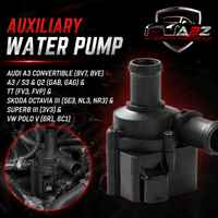 Auxiliary Water Pump 5Q0965561 5Q0965561B 5Q0965567J Compatible With AUDI A3 Convertible (8V7, 8VE) | A3 / S3 & Q2 (GAB, GAG) & TT (FV3, FVP)  & SKODA OCTAVIA III (5E3, NL3, NR3) & SUPERB III (3V3) & VW POLO V (6R1, 6C1) Tag No.18