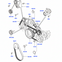 Belt Idler Pulley LR025083 Compatible with LAND ROVER RANGE ROVER SPORT L320