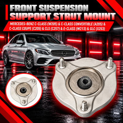 Front Suspension Support Strut Mount 2053230020 2133230020 Compatible With MERCEDES-BENZ C-CLASS (W205) & C-CLASS Convertible (A205) & C-CLASS Coupe (C205) & CLS (C257) & E-CLASS (W213) & GLC (X253)