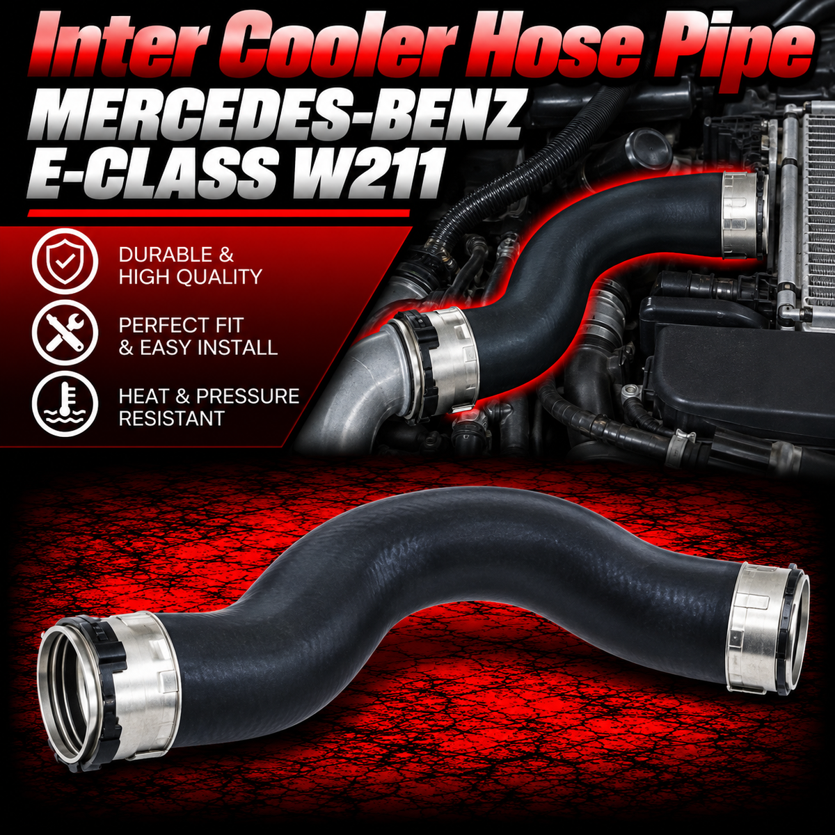 Inter Cooler Hose Pipe 2115252682 Compatible With MERCEDES-BENZ-211 Tag No:98
