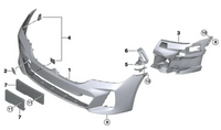Front Bumper 51119852212 Compatible With BMW F32 (2020-24)