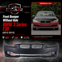 Front Bumper Without Hole 51117293022 Compatible With BMW 3 Series F30 (2012-2015) Tag No.431B