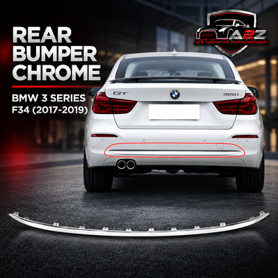 Rear Bumper Chrome 51127416085 Compatible With BMW 3 Series GT F34 (2017-2019) Tag No.72