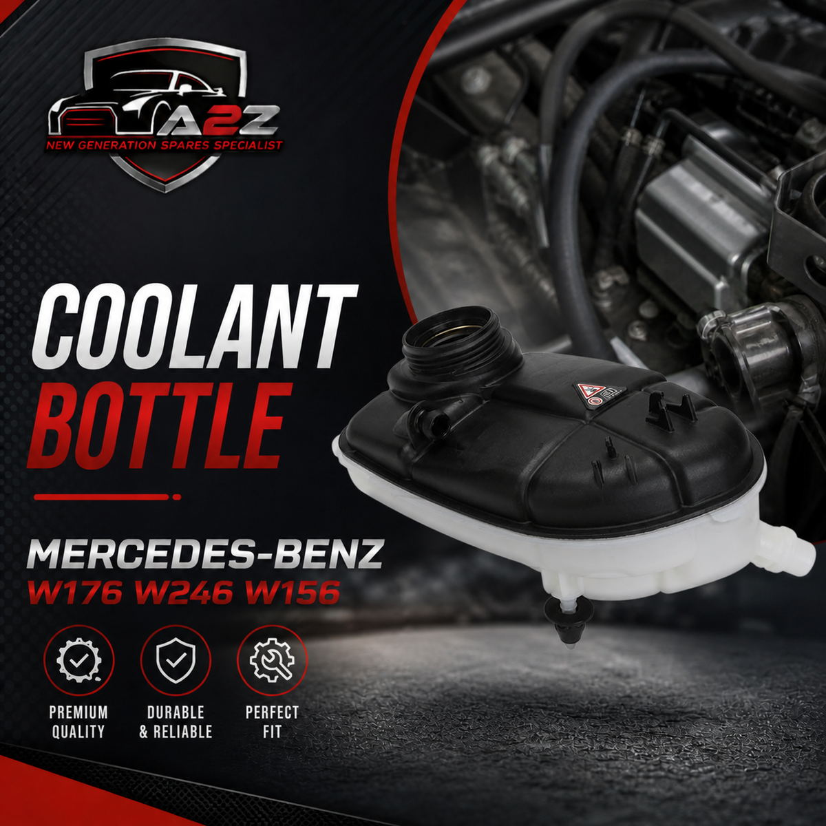 Coolant Bottle 2465000049 A2465000049 For MERCEDES-BENZ A-CLASS W176 B-CLASS W246 GLA-CLASS W156  Tag-B-19
