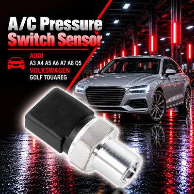 A/C Pressure Switch Sensor 4F0959126B 4H0959126A Compatible With Audi A3 A4 A5 A6 A7 A8 Q5 Volkswagen Golf Touareg