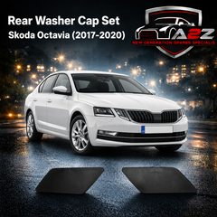Washer Cap Set Left 5E0955109E & Right 5E0955110E Compatible With Skoda Octavia (2017-2020) Tag No.1056