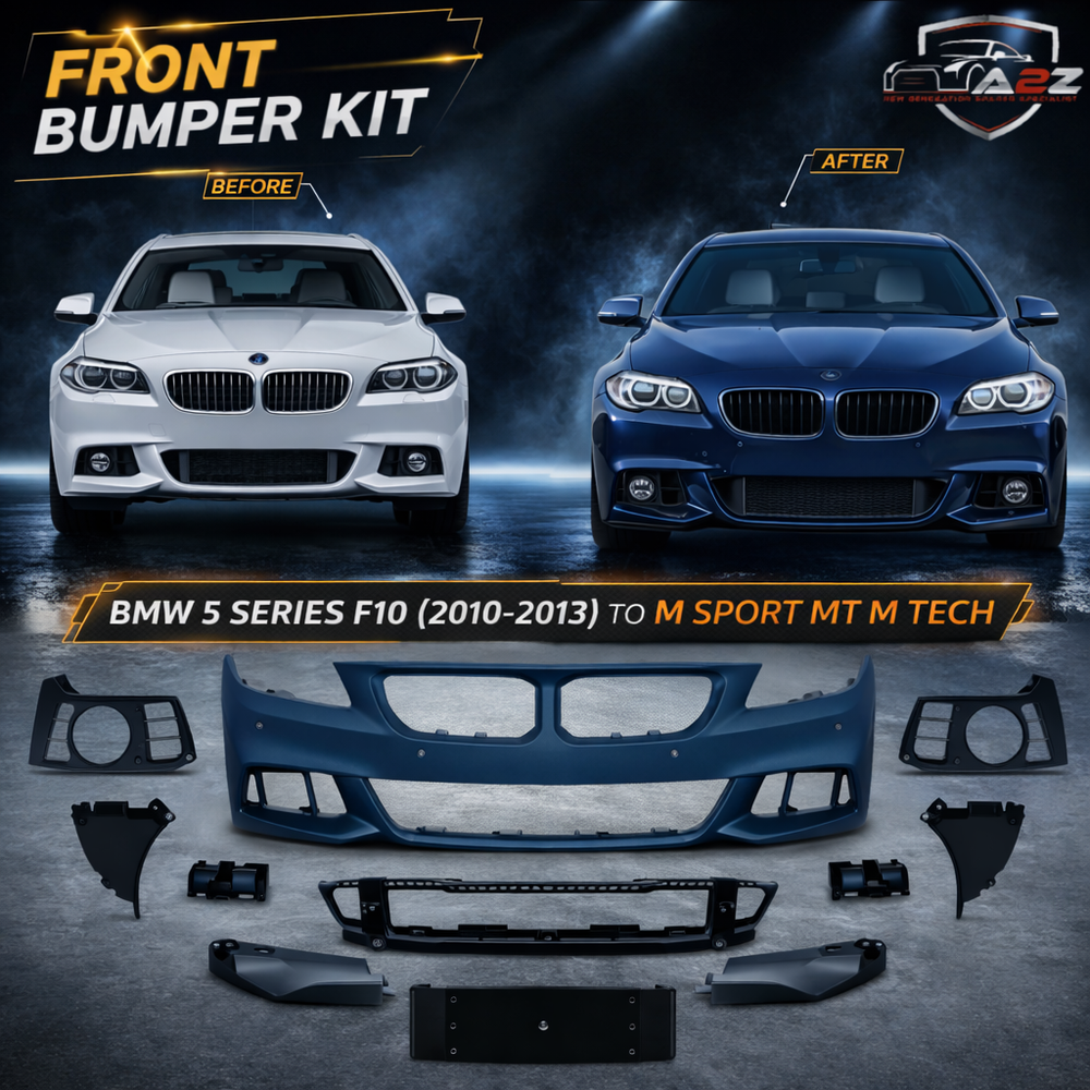 Front Bumper Body Kit Compatible With Bmw 5 Series F10 (2010-2013) To M Sport Mt M Tech Upgrade (Shipping Cost Not Included In Price)