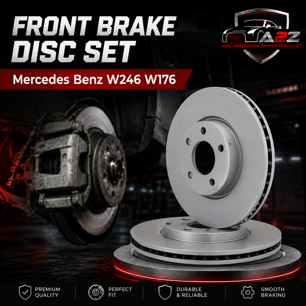 Front Brake Disc Set 2464210012 Compatible With Mercedes Benz W246 W176