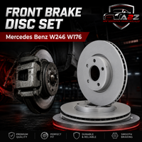Front Brake Disc Set 2464210012 Compatible With Mercedes Benz W246 W176