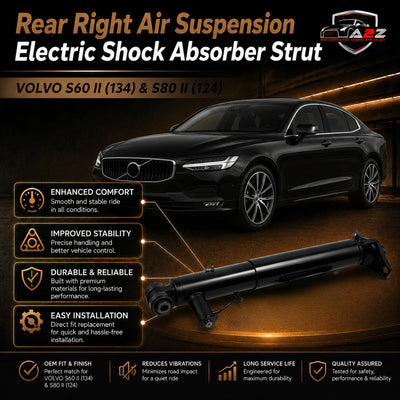 Rear Right Air Suspension Electric Shock Absorber Strut 31429372 31429371 31429792 Compatible With VOLVO S60 II (134) & S80 II (124)