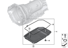 Oil Sump Pan 24152333903 24117571227 11137506774 Compatible With BMW 3 Convertible E93 & 5 Series E60 & 6 Series E63 E64 & 7 Series E65, E66, E67 & 7 Series F01, F02, F03, F04 & X5 E70 & X6 E71, E72 Tag-OP-04