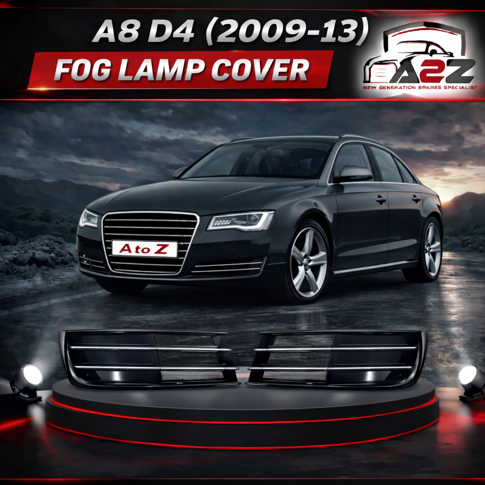 Fog Lamp Cover Left 4H0807679K & Right 4H0807680K Compatible With AUDI A8 (2009-2013) Tag No.61