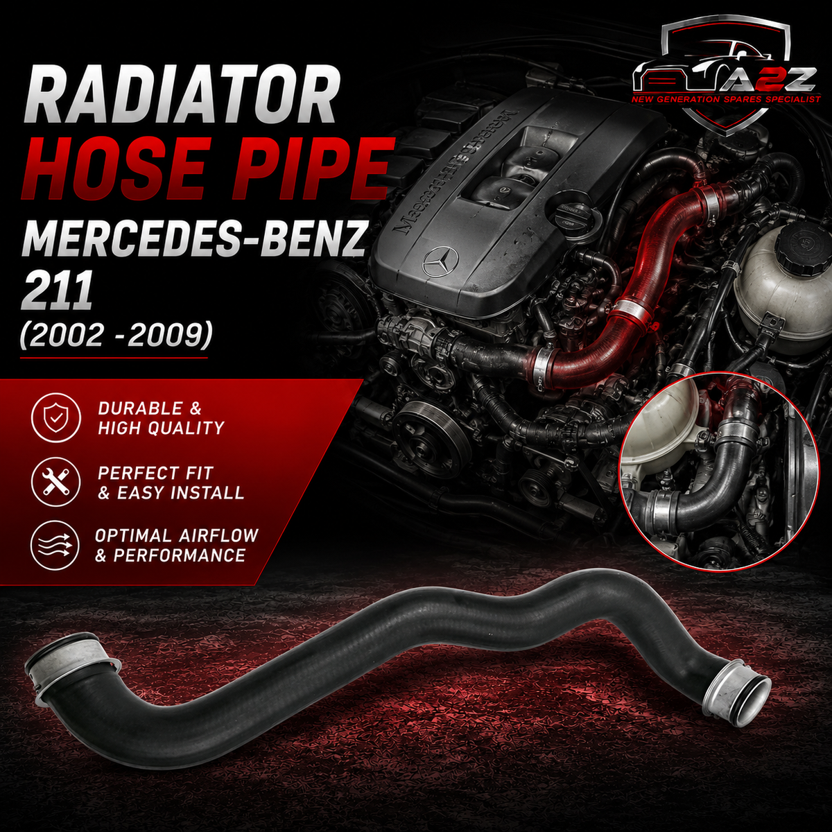 Radiator Hose Pipe 2115013582 A2115013582 For MERCEDES-BENZ E-CLASS W211 Tag-H-501