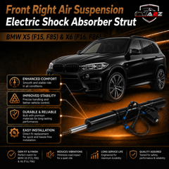 Front Right Air Suspension Electric Shock Absorber Strut 37106875084 37116863174 Compatible With BMW X5 (F15, F85) & X6 (F16, F86)