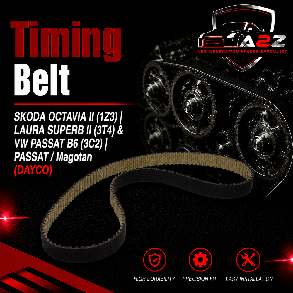 Timing Belt 94970 03G109119 03G109119B Compatible With SKODA OCTAVIA II (1Z3) | LAURA SUPERB II (3T4) & VW PASSAT B6 (3C2) | PASSAT / Magotan (DAYCO)