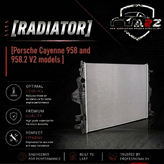 Radiator 95810613200 Compatible With Porsche Cayenne 958 and 958.2 V2 models