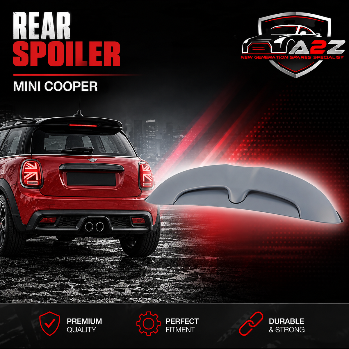 Rear Spoiler 51627375850 Compatible With MINI COOPER