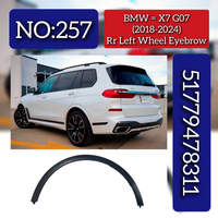 Rear Left Wheel Eyebrow 51779478311 Compatible With BMW X7 G07 (2018-2024) Tag No.257