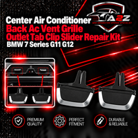 Center Air Conditioner Back Ac Vent Grille Outlet Tab Clip Slider Repair Kit 64229299501 64227946263 Compatible With BMW 7 Series G11 G12 (Set Of 2)