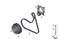 Multi Rib Belt Kit 6PK1157EXTRAK1 Compatible With BMW 3 (G20, G80, G28), 5 (G30, F90), 6 Gran Turismo (G32), X3 (G01, F97, G08) (CONTINENTAL)
