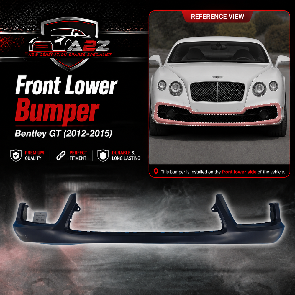 Front Lower Bumper 3W3807217 3W3807221 Compatible With Bentley GT (2012-2015) Tag No.1021