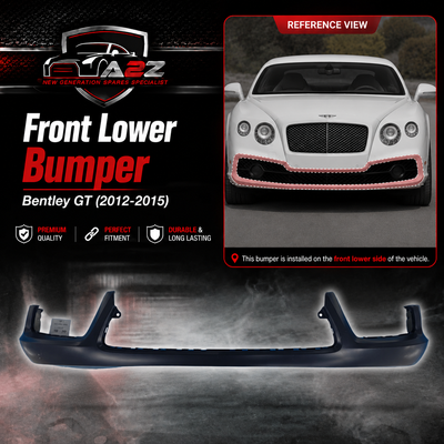 Front Lower Bumper 3W3807217 3W3807221 Compatible With Bentley GT (2012-2015) Tag No.1021