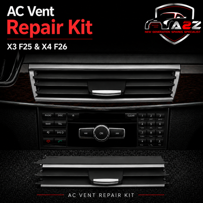 Center AC Conditioner Air Vent Grill Outlet Tab Clip Repair Kit 64229184742 64229303405 Compatible With  X3 F25 2011-2017 & X4 F26 2013-2018 Tag-ACR-01