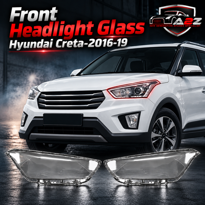 Front Headlight Glass Compatible with Hyundai Hyundai Creta-2016-19.