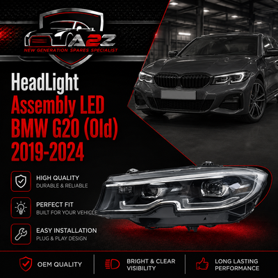 Complete Headlight (LED) Set Left 63118496161 & Right 63118496162 Compatible With BMW G20 (Old) 2019-2024