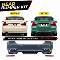 Rear Bumper Body Kit Compatible With Bmw 3 Series E90 (2005-2012)  Upgrade To M Sport M4 (Shipping Cost Not Included In Price)
