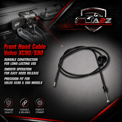 Front Hood Cable 31352884 Compatible With Volvo XC90/S90