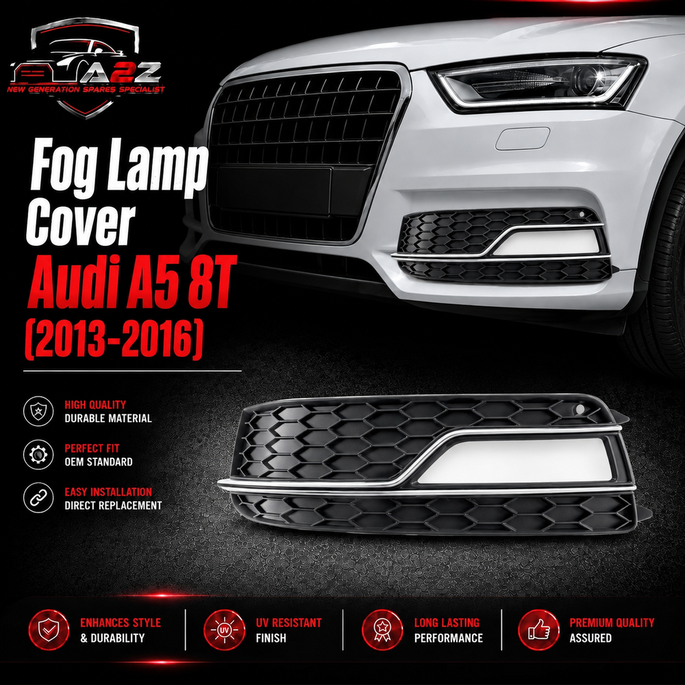 Fog Lamp Cover Left 8T0807681M & Right 8T0807682M Compatible With Audi A5 8T (2013-2016) Tag No.52