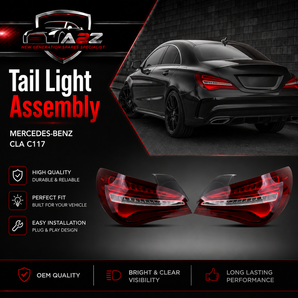 Tail Light Rear Lamp Compatible With MERCEDES-BENZ  CLA C117  Tail Light Rear Lamp Left 1179063700 A1179063700 & Right 1179063800 A1179063800