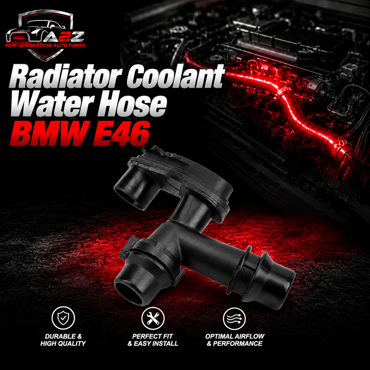 Radiator Coolant Water Hose 17111707817 Compatible With BMW E46