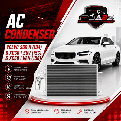 AC Condenser 31332027 31305212 Compatible with VOLVO S60 II (134) & XC60 I SUV (156) & XC60 I VAN (156)