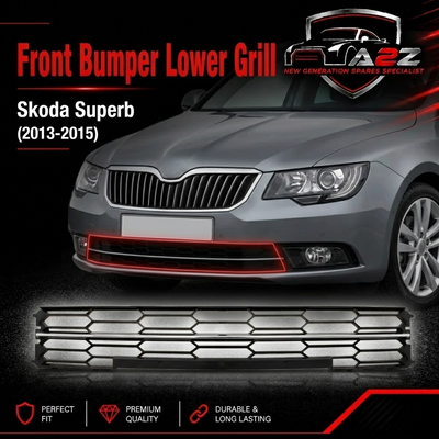 Front Bumper Grill 3T0853677B 3T0853551A Compatible With Skoda Superb (2013-2015) Tag No.501