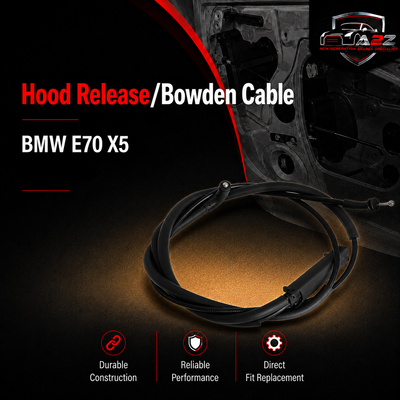 Hood Release/Bowden Cable 51237184456 Compatible With BMW E70 X5