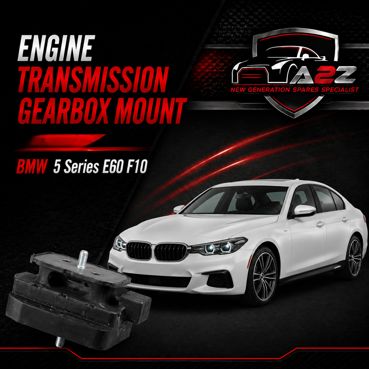 Engine Transmission Gearbox Mount 22316769848 Compatible With BMW 5 Series E60 F10