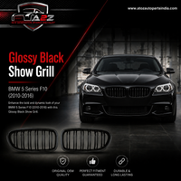 Glossy Black Show Grill Compatible With BMW 5 Series F10 (2010-2016)