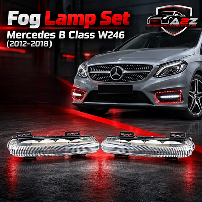 Fog Lamp Set Left 2049069100 & Right 2049069200 Compatible With Mercedes B Class W246 (2012-2018) Tag No.104